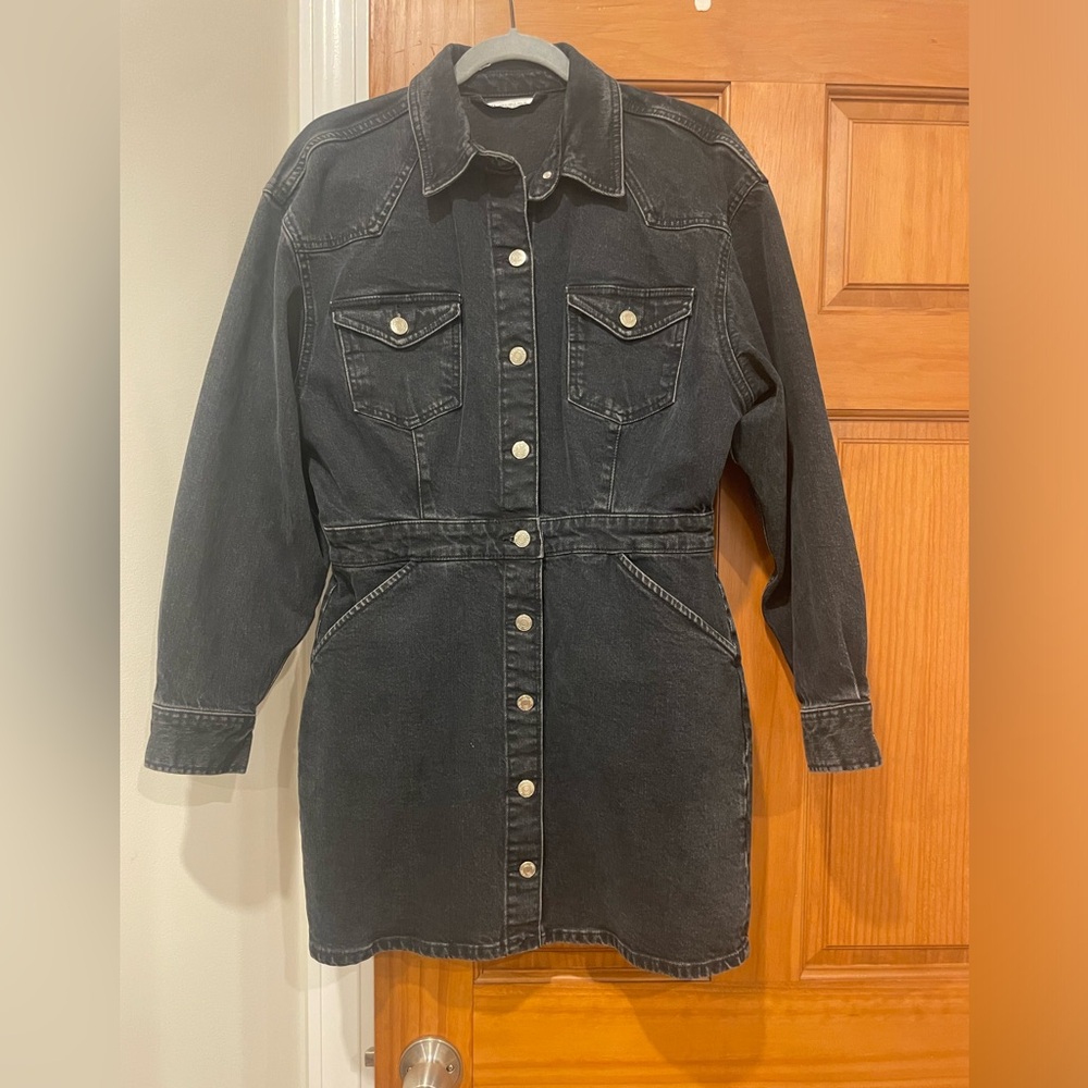 Zara mini denim dress